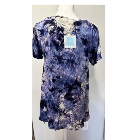 Hayden Los Angeles Women's High-Rise Slit Tie-Dye Blouse – Size S - Picture 4 of 4